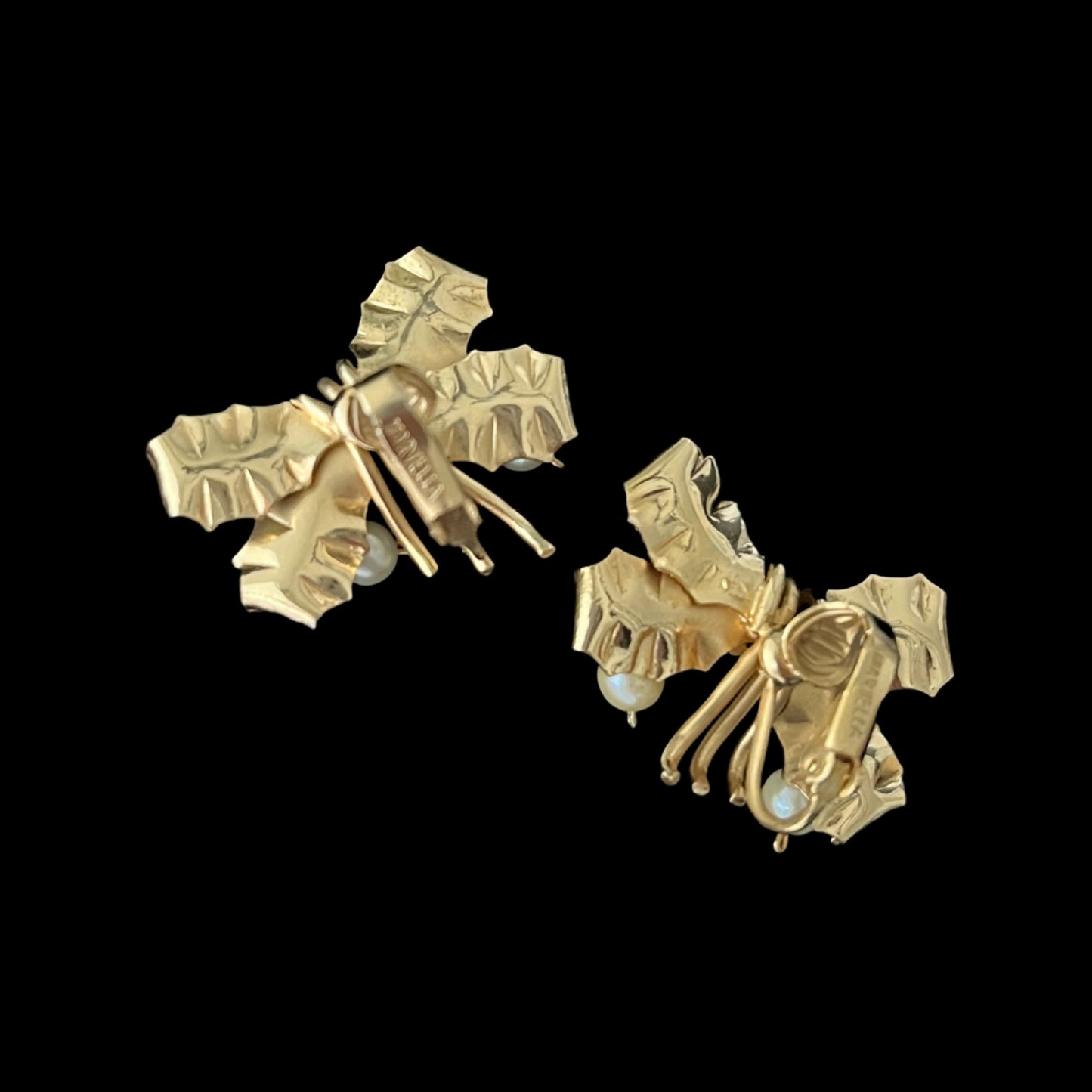 Marvella リボンとパールのイヤリング VJ-9051