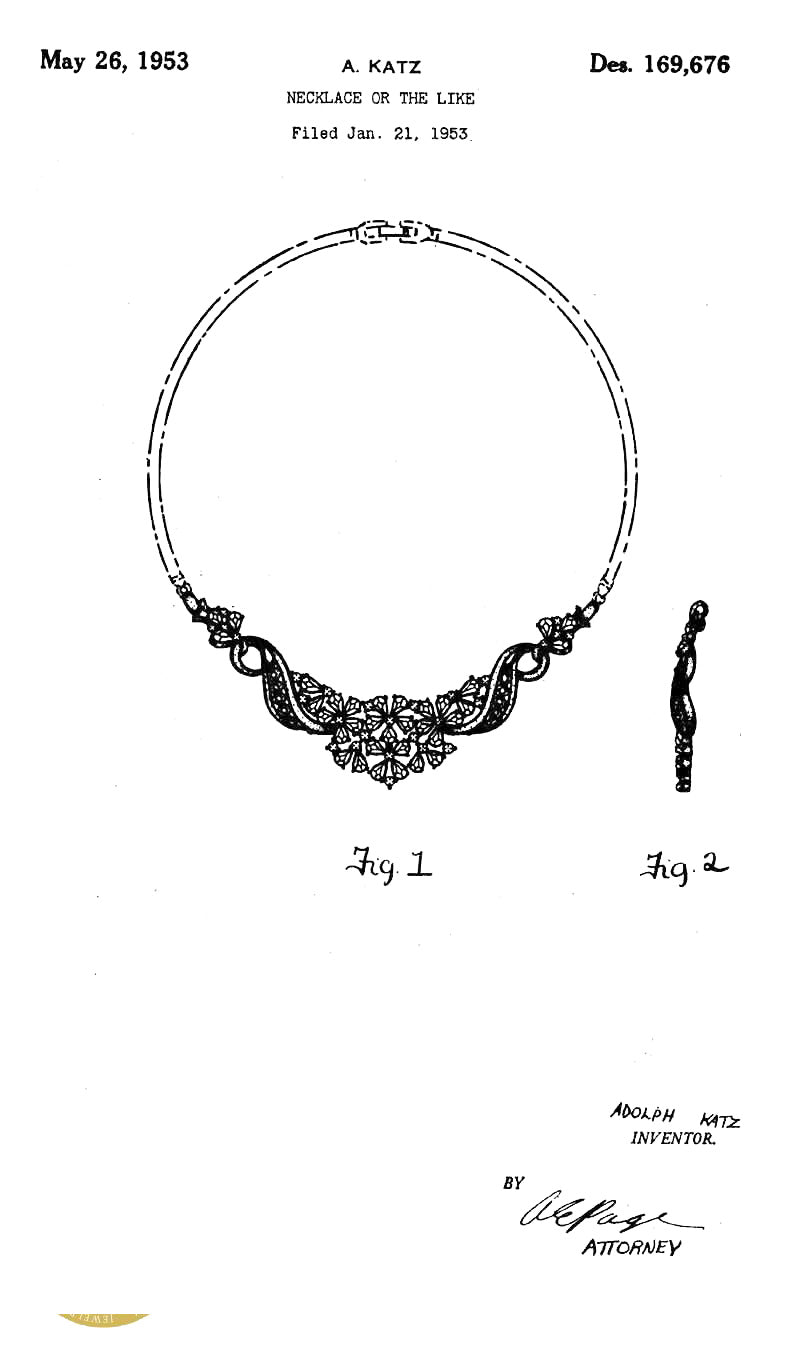 VJ-4383 Coro ヴィンテージ 勿忘草のネックレス 1953年