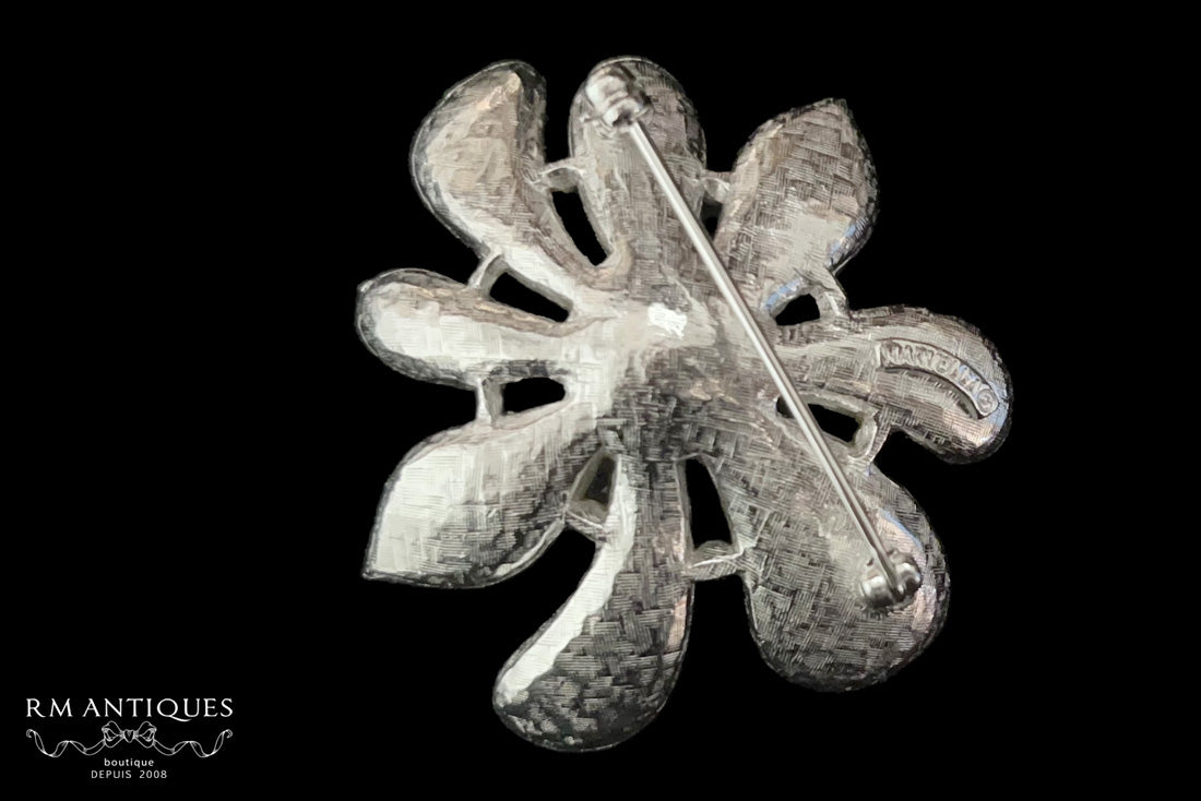 Marvella Large Pearl and Pave Brooch – Vintage Jewelry | VJ-5309