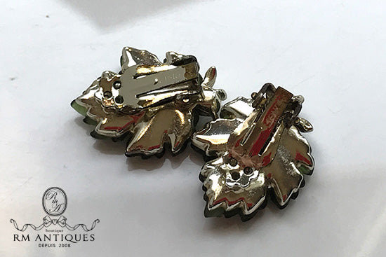 Lisner Vintage Signature Piece Oak Lucite Necklace & Earring Set | Parure VJ-6382