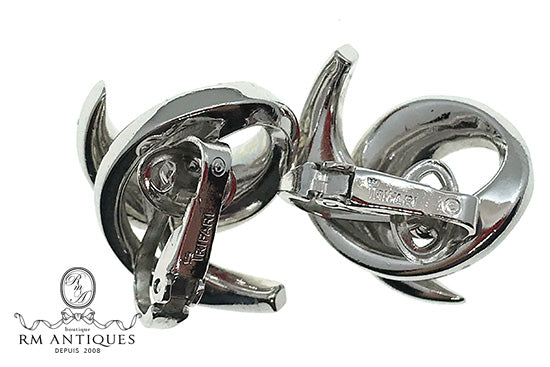 Trifari ラインストーンのイヤリング | トリファリ ヴィンテージジュエリー