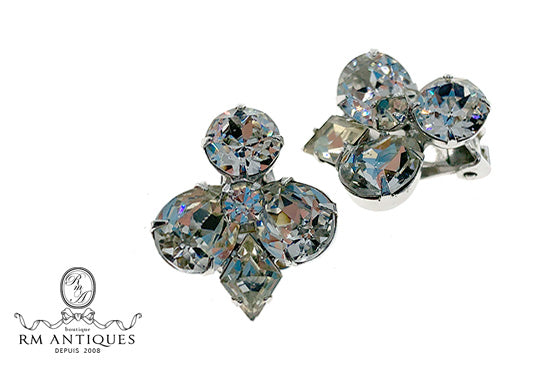 Eisenberg クリアラインストーンのイヤリング