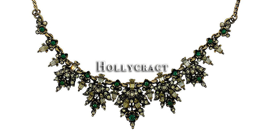 Hollycraft（ホリクラフト）ヴィンテージジュエリー｜カラフルな宝石とビーズの華やかなデザイン