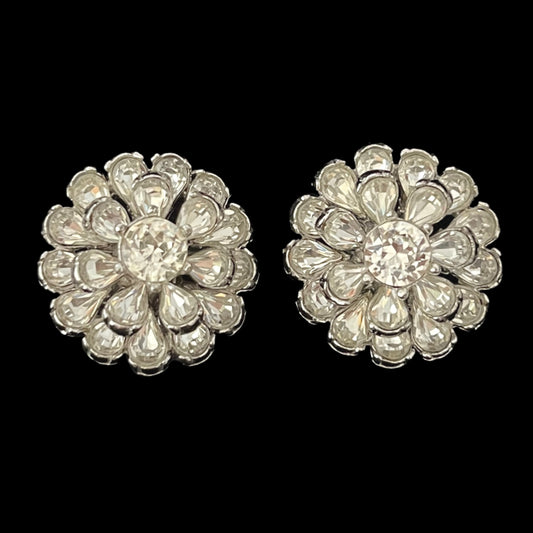 VJ-5949 Bogoff Dahlia Earrings Crystal