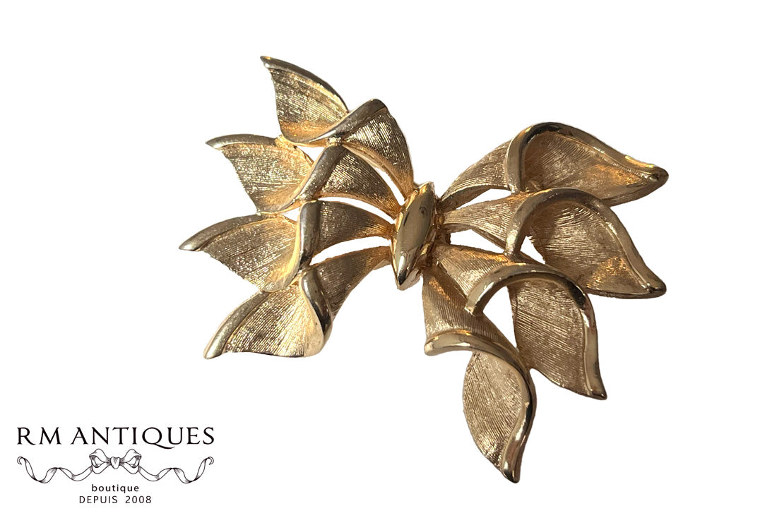 VJ-1921 Francois Gold Ribbon Brooch Francois