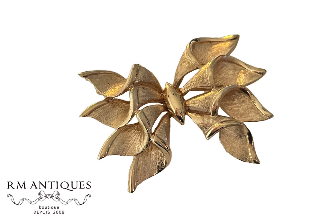 VJ-1921 Francois Gold Ribbon Brooch Francois