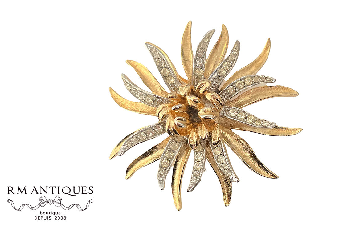 VJ-3048 Coro large flower brooch Coro