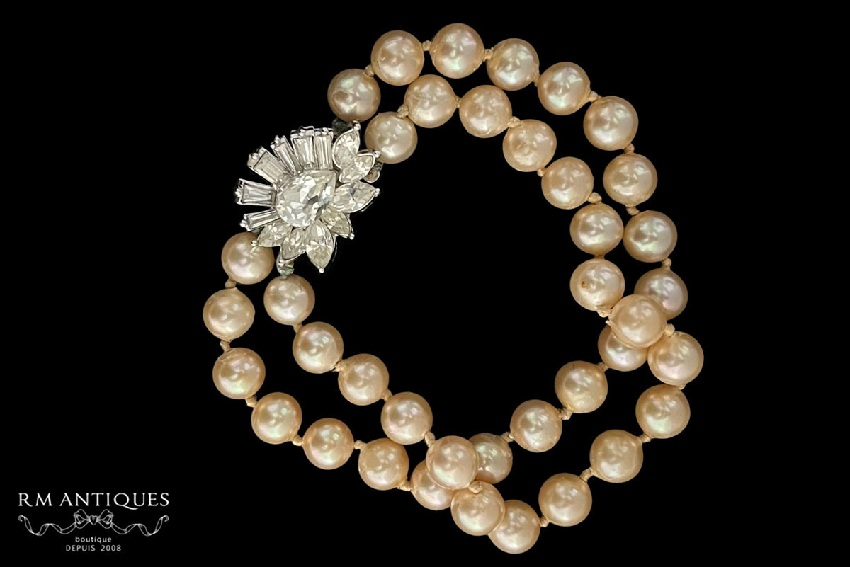 VJ-3463 MARVELLA double pearl bracelet