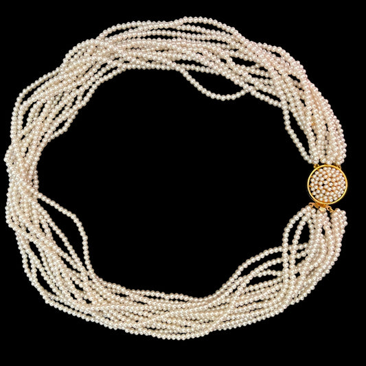 VJ-3513 Marvella 12-strand pearl necklace Marvella