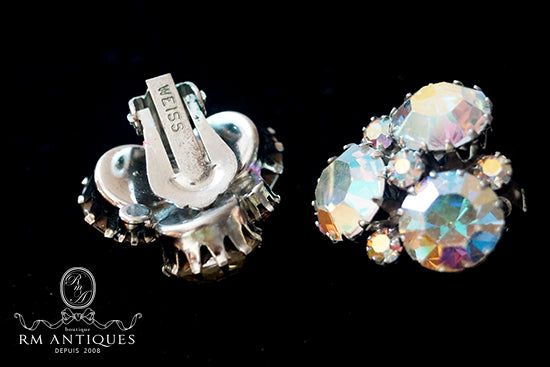 VJ-4401 WEISS Aurora Rhinestone Earrings