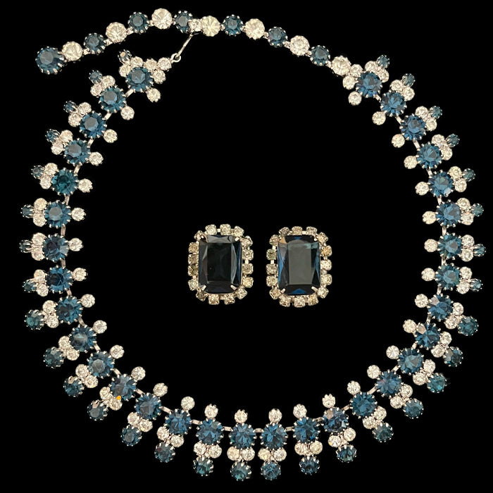 VJ-5125 Kramer Montana Stone Necklace and Earrings Demiparure