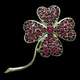 Sarah Coventry Pink Pave Brooch "Pink Ice" 1964 Brooch