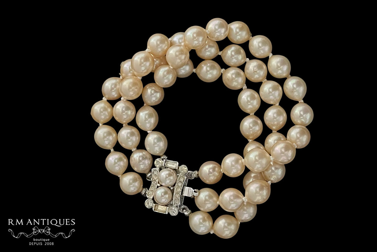 VJ-5858 Vendome triple pearl bracelet Vendome