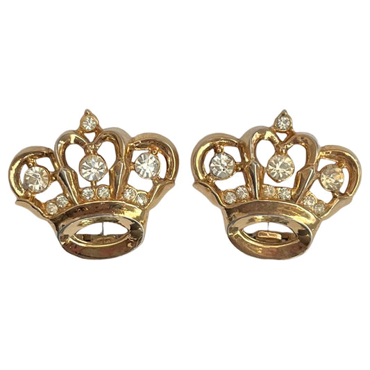 VJ-5956 Unsigned Beauty Crown Earrings