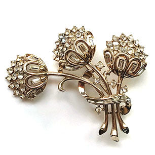 Crown Trifari A Philippe pat pend 1951 Brooch Trifari