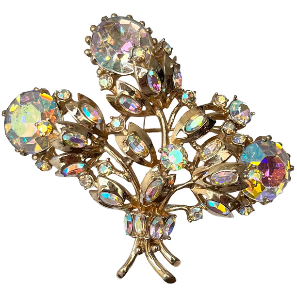 VJ-6697 HollyCraft Aurora Bouquet Brooch