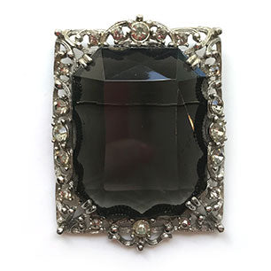 Sarah Coventry 1962 Not for sale Black diamond colored brooch Sarah Coventry