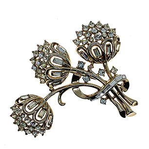 Crown Trifari A Philippe pat pend 1951 Brooch Trifari