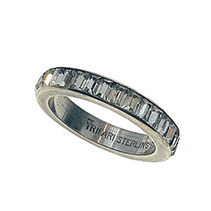 Trifari PAT PEND STERLING Sterling silver eternity ring Trifari