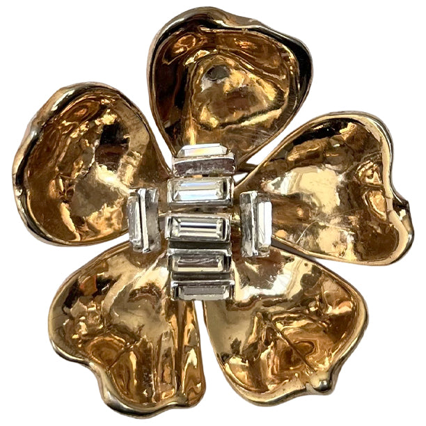 VJ-6930 Trifari patpend A philippe flower brooch trifari