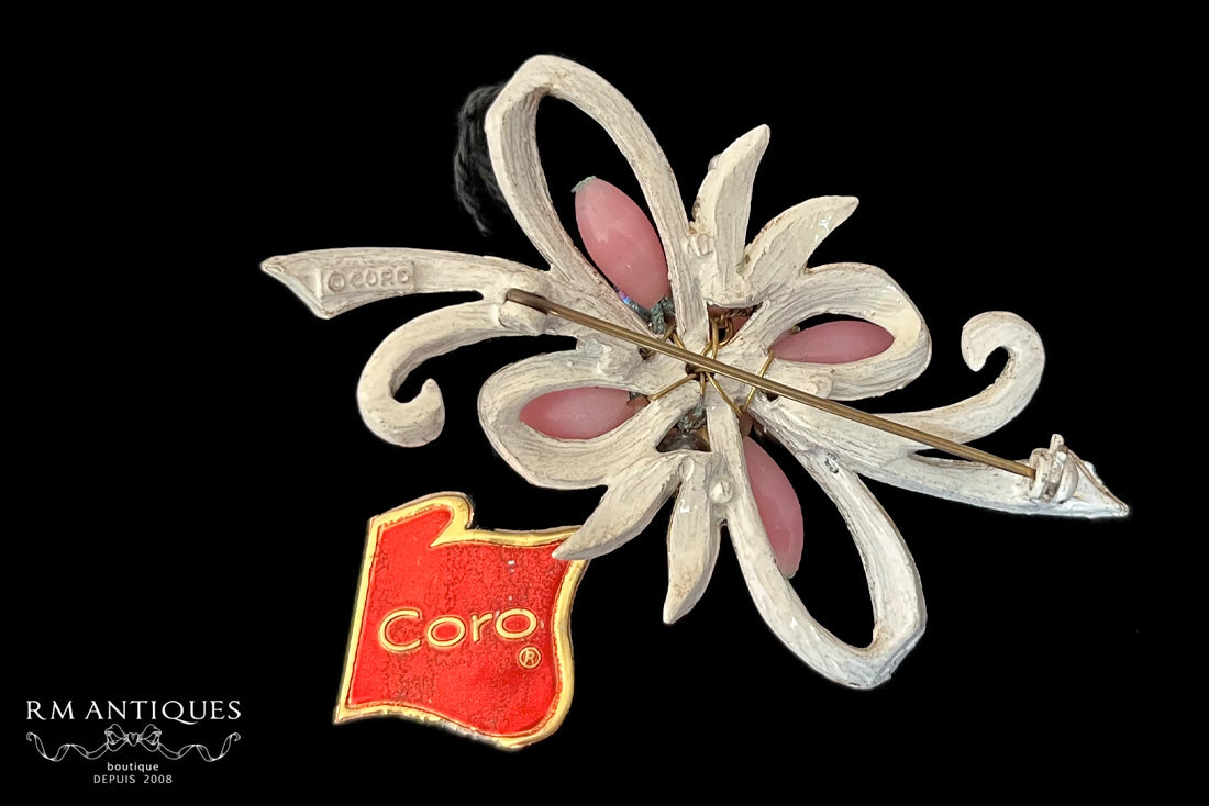 VJ-7072 Coro cluster ribbon brooch