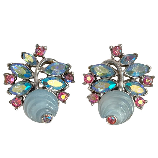 VJ-7448 Trifari Fruit Salad Earrings Trifari