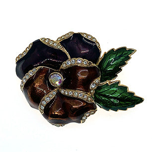 Trifari Pansy Brooch Trifari