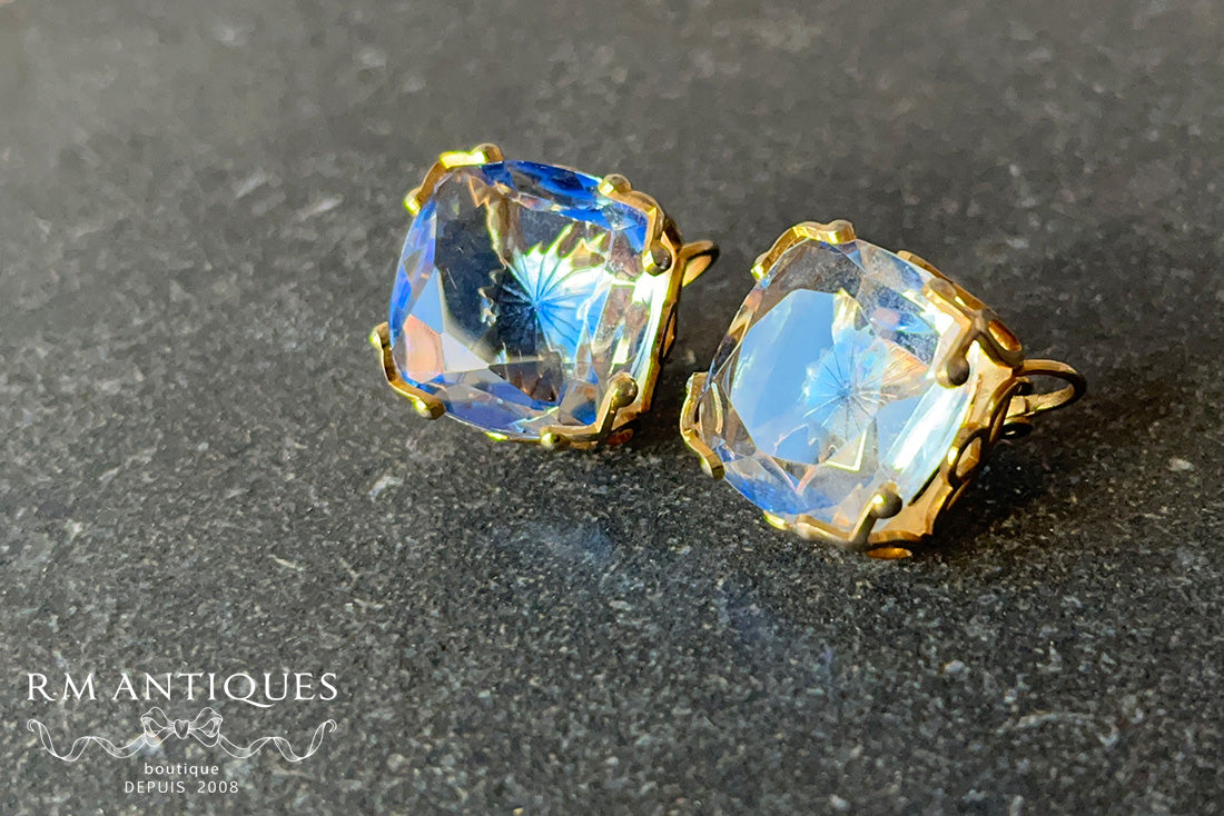 VJ-8596 Emmons "Blue Ice" Blue Diboa Earrings Emmons