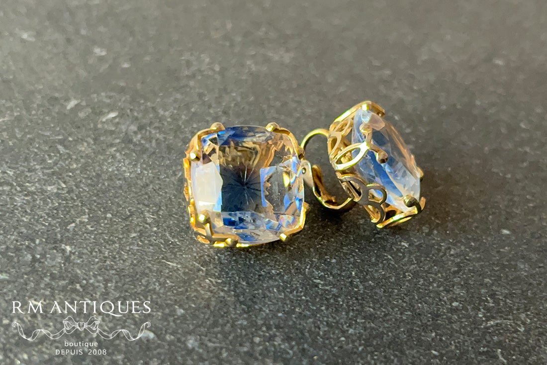 VJ-8596 Emmons "Blue Ice" Blue Diboa Earrings Emmons