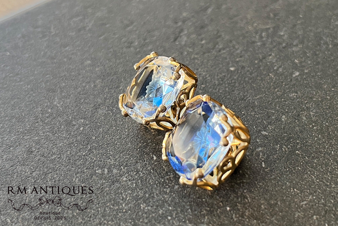 VJ-8724 Emmons "Blue Ice" Blue Diboa Earrings Emmons