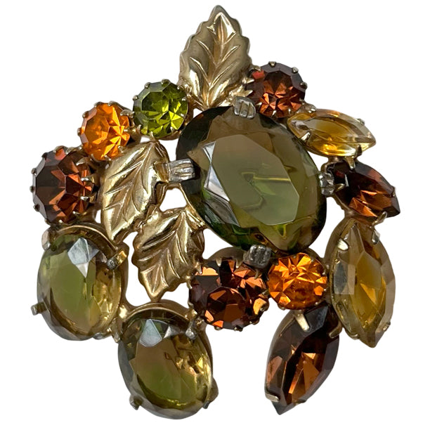 VJ-8784 Continental Autumn Leaf Brooch Continental