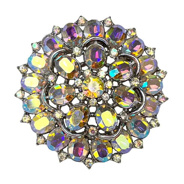 VJ-8789 Trifari Aurora Stone Brooch Trifari