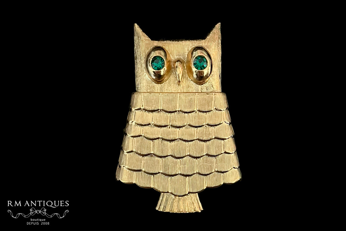 VJ-8828 Avon 1969 Owl Perfume Pin Avon