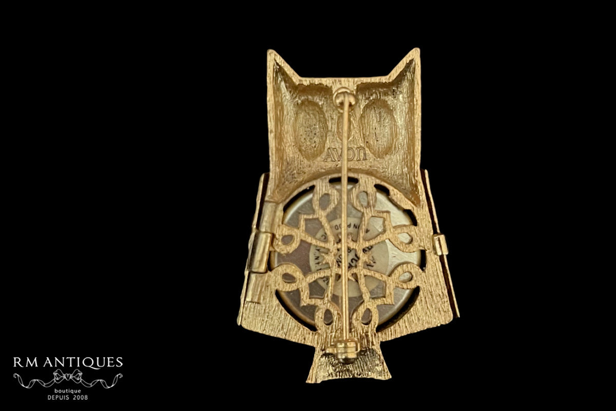 VJ-8828 Avon 1969 Owl Perfume Pin Avon